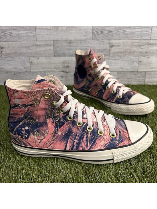 Converse Shoes - Converse Chuck Taylor All Star Hi Satin 559863C Pale Coral/Navy/Egret Size 8.5